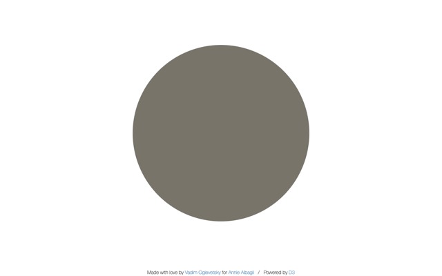 Screenshot of Koalas to the Max: Split one circle into many until a picture appears.
