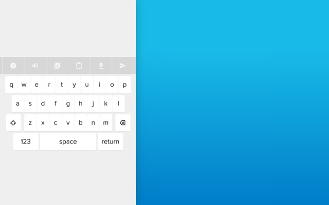Screenshot of Typatone: Every letter you type plays a note.